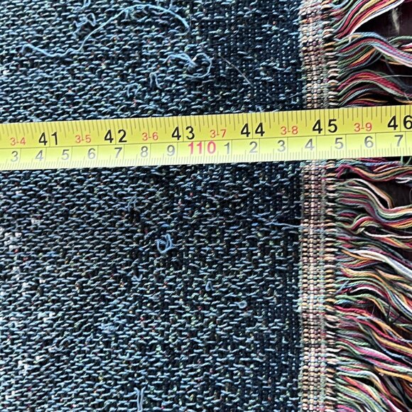 Linda Picken Shih Tzu Dog Tapestry Throw Lap Blanket 57x46 Woven Fringed Pet Art - Picture 7 of 8